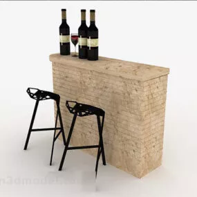 Home Bar Set 3d model