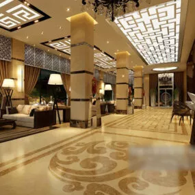 Design Of Leisure Club Interior 3d model