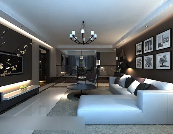 Living Room Painting Decoration Interior 3d model Living Room Painting Decoration Interior 3d model