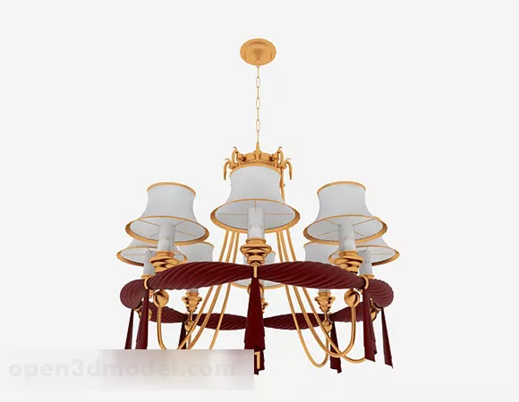 Neoclassical Home Chandelier V1 3d model Neoclassical Home Chandelier V1 3d model