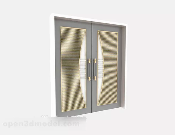 Of Open Door 3d model Of Open Door 3d model