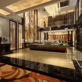 Public Sales Office Interior 3d model