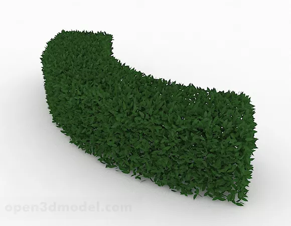 Garden Hedge Set 3d model