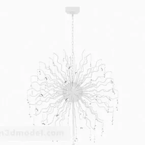 Silver Home Chandelier 3d model