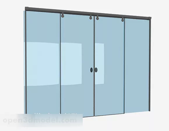 Sliding Glass Door 3d model Sliding Glass Door 3d model