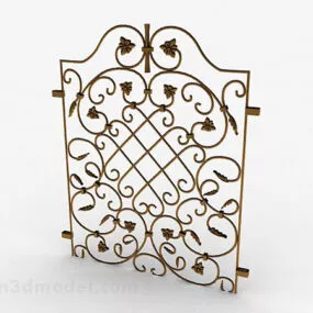 Square Metal Iron Flower 3d model