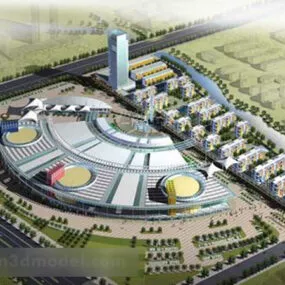 Three Dimensional City 3d model