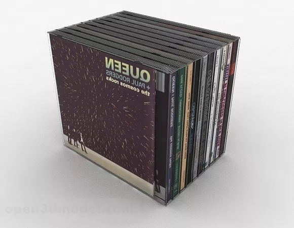 Three Dvd Disc 3d model