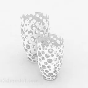 White Interior Furnishings 3d model