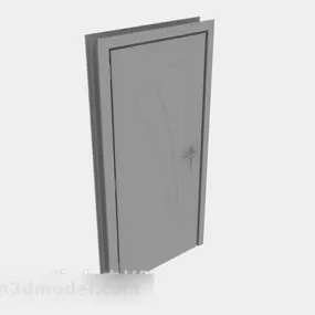 Wooden Door Without Texture 3d model