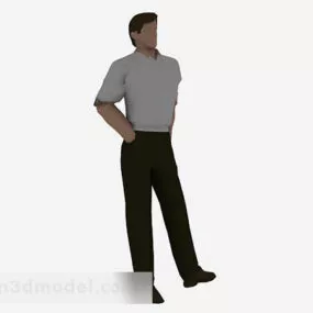 Adult Male Character 3d model