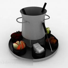 Afternoon Tea Dessert Pastry 3d model