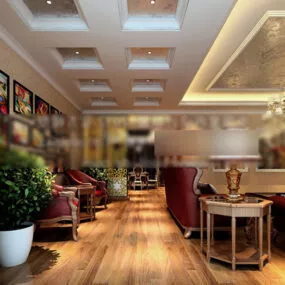 Villa Classic Aisle Interior 3d model