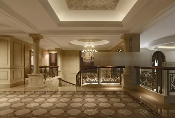 Hotel Lobby Interior Design 3d model Hotel Lobby Interior Design 3d model