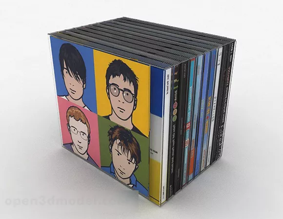 Compact Disc with Case 3d model