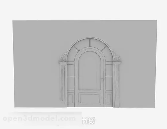 Arched Door 3d model Arched Door 3d model