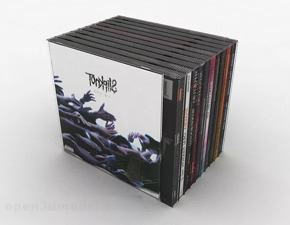 Three Dvd Disc 3d model