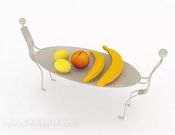 Banana Apple Food 3d model Banana Apple Food 3d model