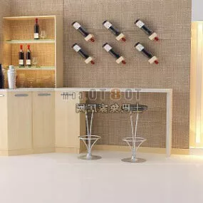 Bar Interior V2 3d model