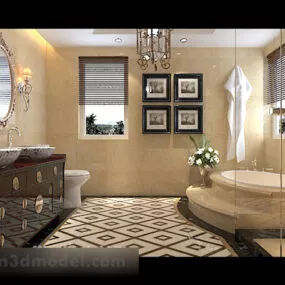 Design Home Bathroom Interior 3d model