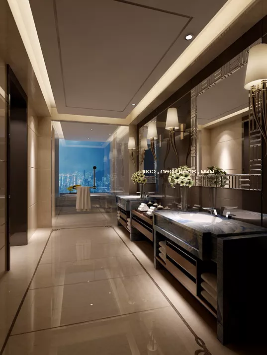 Bathroom Hotel Luxury Style 3d model Bathroom Hotel Luxury Style 3d model