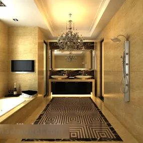 Bathroom Chandeliers Interior 3d model
