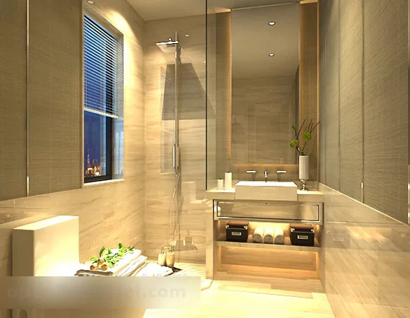 Bathroom Overall Interior 3d model Bathroom Overall Interior 3d model