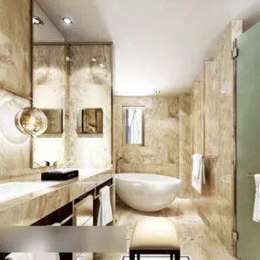 Bathroom Wall Lamp Interior 3d model