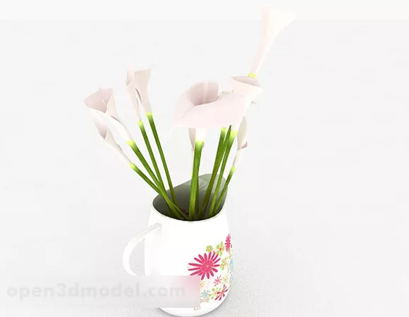 Bauble Flower Pattern Vase 3d model Bauble Flower Pattern Vase 3d model