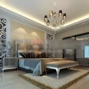 Bedroom Home Design Interior 3d model