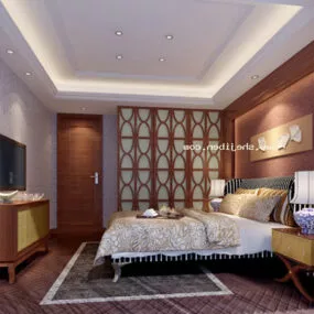 Double Bedroom Home Interior 3d model