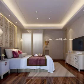 Double Bedroom Interior 3d model
