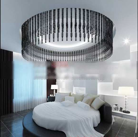 Round Bed Bedroom Contemporary Interior 3d model Round Bed Bedroom Contemporary Interior 3d model