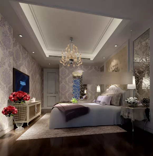 Modern Style Bedroom Interior 3d model Modern Style Bedroom Interior 3d model