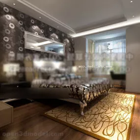 Style Bedroom Interior 3d model