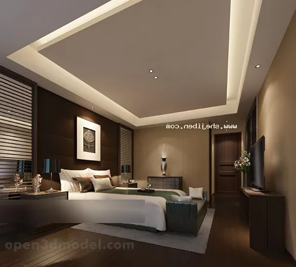 Home Bedroom Full Set 3d model Home Bedroom Full Set 3d model
