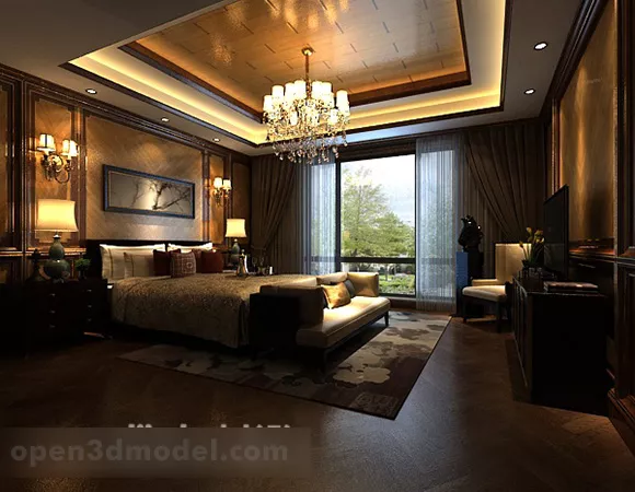 Bedroom Furniture Interior 3d model Bedroom Furniture Interior 3d model