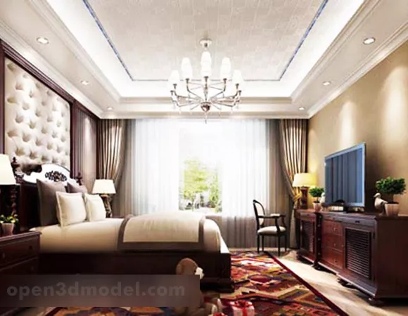 Bedroom Tv Cabinet Interior 3d model Bedroom Tv Cabinet Interior 3d model