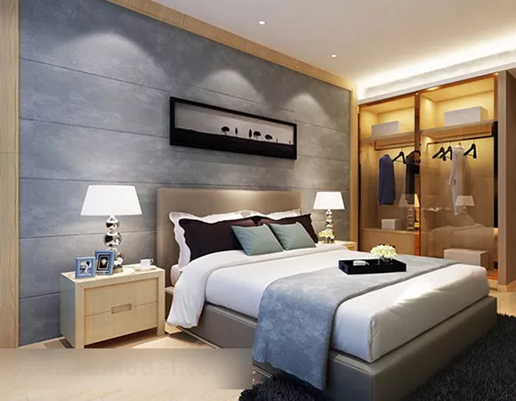 Bedroom With Wardrobe Interior 3d model Bedroom With Wardrobe Interior 3d model