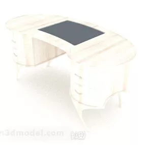 Beige Desk 3d model