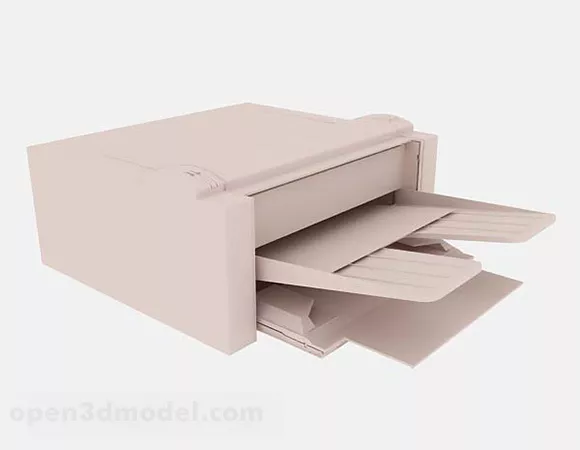 Large Plotter Printer 3d model