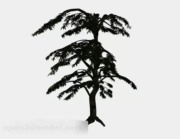 Big Pine Tree 3d model Big Pine Tree 3d model