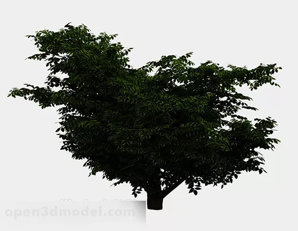 Big Tree Planting By The Lake 3d model Big Tree Planting By The Lake 3d model