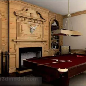 Billiard Hall Interior 3d model