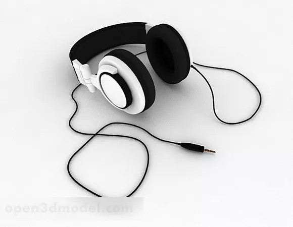 Headphones Wire Style 3d model