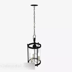 Black And White Chandelier 3d model