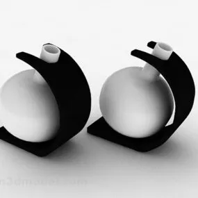 Black And White Furnishings Furniture 3d model