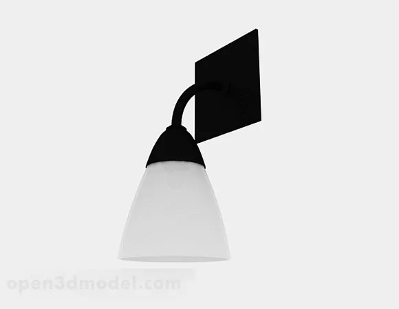 Black And White Home Wall Lamp 3d model Black And White Home Wall Lamp 3d model
