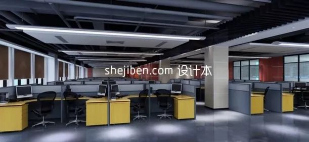 Black And White Office Design Interior 3d model Black And White Office Design Interior 3d model