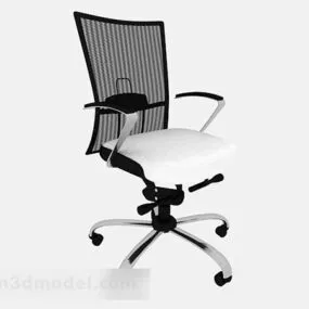 Black And White Simple Office Chair 3d model
